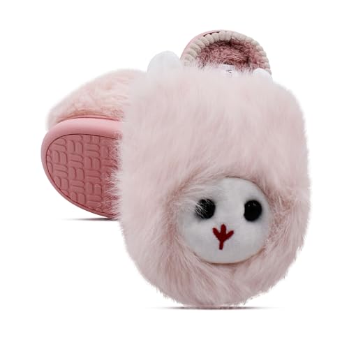 Image of VRITRAZ Unisex Adult Comfort Closed Toe Warm Fur Home Clogs Indoor Slipper for Women