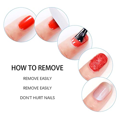 Removedor de esmalte em gel,Kit Removedor de Unhas de Gel de Baixo Odor 10ml para DIY Nail Art - Kit