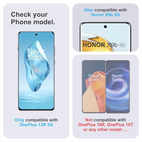 Image of TPU hydrogel Edge to Edge Screen Protector Guard For OnePlus 12R and Honor X9b (6.78 Inch) With Installation Kit | Fingerprint Compatible | Edge to Edge Coverage