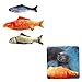 ywzmsd Catnip Toys Simulation Plush Fish Shape Doll Realistic Interactive Cat Bite Supplies 3PCSSimulation Fish Plush Toy