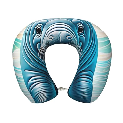 Almohada cervical de poliéster con funda lavable miniatura 1