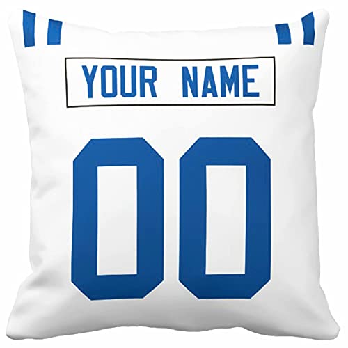 Image of ANTKING Throw Pillow 2 Pack with Custom Name and Number Personalized Gift for Men Women Boys