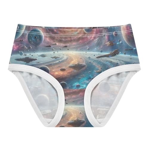 Cotton Girls Underwear Toddlers Science Fiction Space Planet Cute Panties Girl Animals Briefs Undies Kids 2t