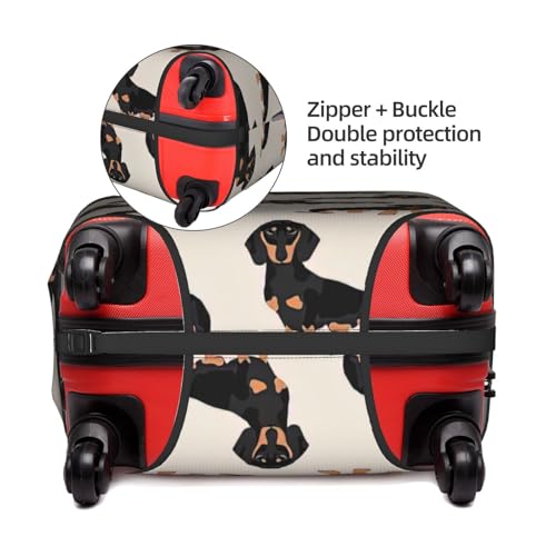 Housse de valise polyester blanche taille S protection bagage chien