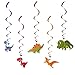 Dinosaur Party Supplies | Dinosaur Happy Birthday Banner and Hanging Swirl Decorations | Pre-Assembled | Includes 30 Hanging Dinosaur Swirl Decorations | Dinosaur Birthday Party Supplies | Dino Banner