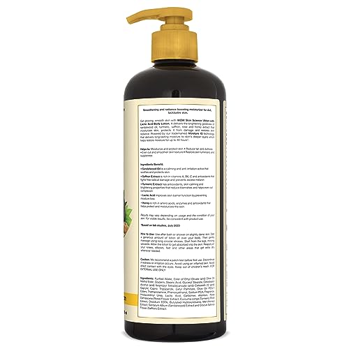 Image of WOW Skin Science Ubtan Body Lotion- All skin type - Anti-Tanning & Smoothening Care with Saffron Extract, Sandalwood Oil - 400mL
