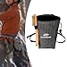 FytStycale Rock Climbing Chalk Bag Storage Bag Portable Premium Gym Chalk Bag Gym Pouch for Picnic Hiking Outdoor Backpacking Camping, Black