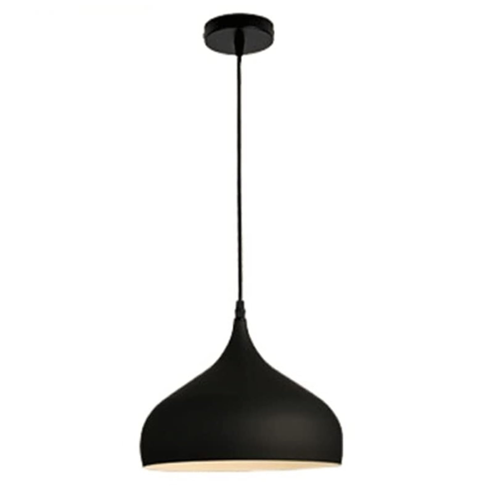 KHUKHU Ceiling Chandelier Macaron Color Pendant Lights Scandinavian Hanging Light for Coffee Shop Living Room Kitchen Island Simplicity E27 Base Single Head Bedside Hanging Lamp(Dark,35cm)