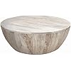 Amazon.com: The Urban Port Light Brown Distressed Mango Wood Coffee ...