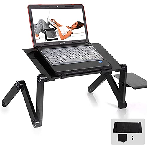 Mesa Ajustable para Laptop, Soporte Plegable de Aluminio