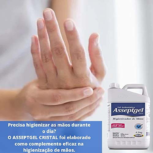 Gel Antisséptico Higienizador De Mãos 4,3kg Asseptgel 5L