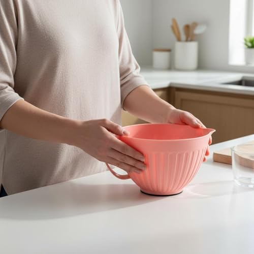 Tazón Grande para Batir Huevos y Mezclar con Pico Gris miniatura 4
