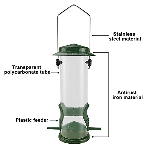 Mixxidea VOGELFUTTERS Wild Bird Feeders For Outdoors Hanging Stainless Steel Hanging Bird Feeder Tube thumb #5