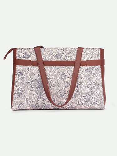 Image of ZOUK Urban Escape Bag | Stylish Vegan with Laptop Compartment, Trolley Sleeve & Anti-Theft Pocket |