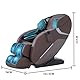 Violissima Ganzkörper-Massagesessel, Shiatsu-Massagesessel mit Zero-Gravity-Funktion, SL-Schiene, 12 automatische Massageprogramme, Wärmetherapie, Fußrollen, Bluetooth