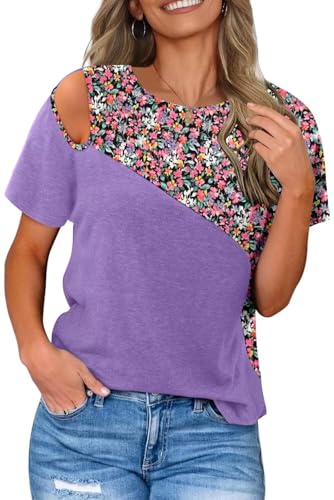 KISSMODA Summer Short Sleeve T Shirt Loose Fit Casual Dressy Women Top 2025 Trendy Ladies Fashion Blouses(S-3XL)