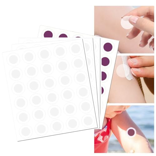 Pegatinas UV para protector solar, 120 piezas Sunny Patch Pegatinas UV manchas de detección UV, autoadhesivos transparentes autoadhesivos soleados autoadhesivos adhesivos UV soleados para saber W