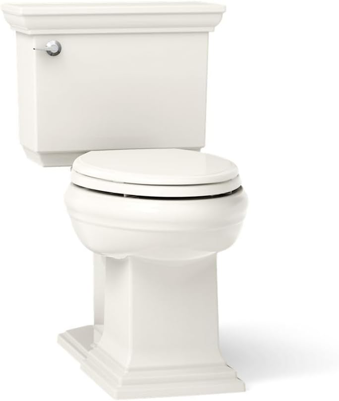 KOHLER Memoirs Stately Continuousclean St Two-Piece Elongated Toilet With Concealed Trapway, 1.28 Gpf