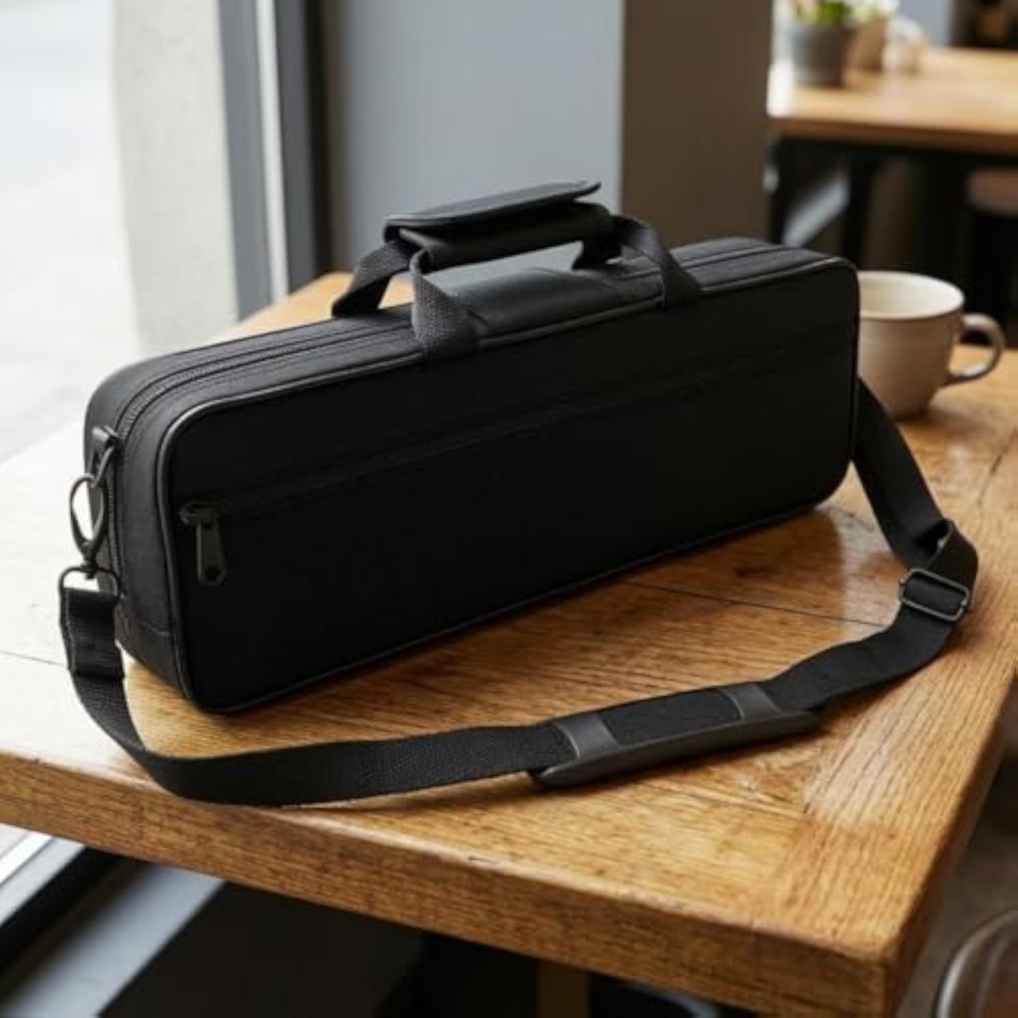 Oxford Cloth Flute Storage Case Bag with Shoulder Strap