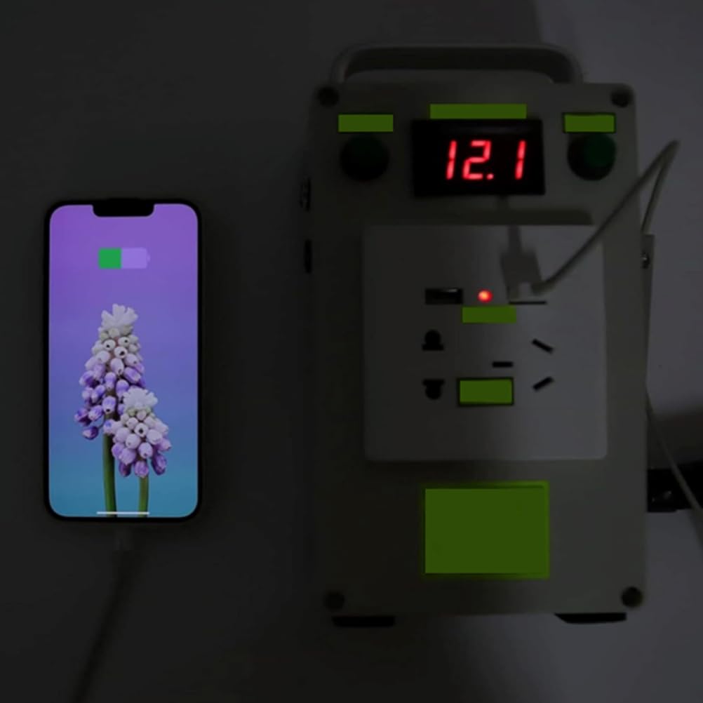 Generatore a manovella USB da 12 cm x 8 cm Stazione di Alimentazione Portatile compatta da 220 V Che può caricare telefoni cellulari, Laptop e torce elettriche