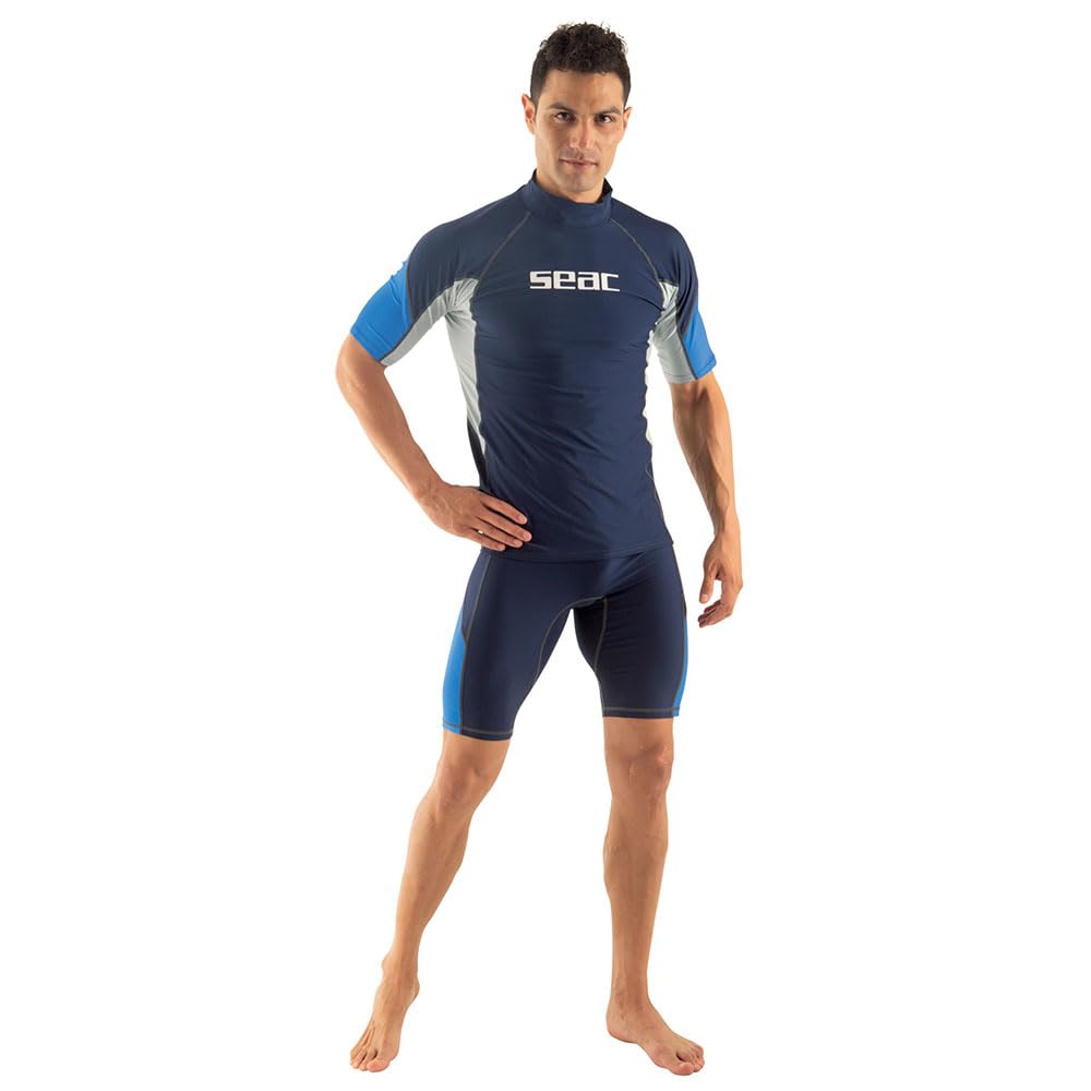 SEAC RAA Pant Evo, Pantaloncino Protettivo Rash Guard per Snorkeling e Nuoto Anti UV Uomo