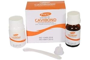Cavibond® Dental Tooth Cap and Crown Cement Glue Permanent Kit: Zinc Oxide Eugenol Dental Care