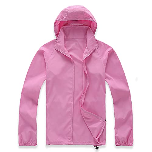 Ymosrh Men's Work Jackets Lightweight Waterproof Windbreaker Rain Jacket Packable with Hood for Hiking Travel, XS-3XL