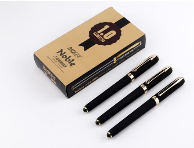 Bolígrafos de gel BaoKe 1.0 mm, caja con 12 unidades miniatura 2