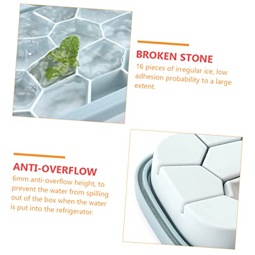 Molde para cubitos y hielo en silicona azul miniatura 6