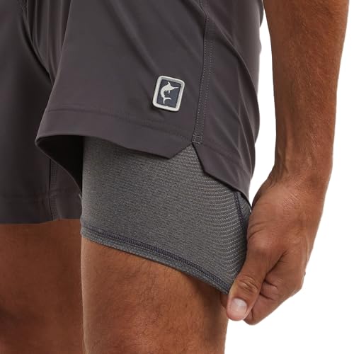 Leiday Elastic Waist Lined Shorts 17"4