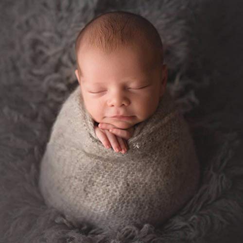 Aniwon 2Pcs Baby Photo Props Long Ripple Wraps DIY Blanket Newborn Wraps Photography Mat for Baby Boys and Gir