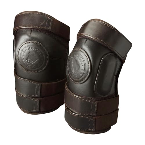 PG Polo Leather Knee Guards - 3 Strap 12 Inch
