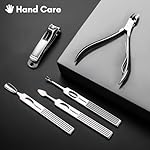 FAMILIFE Manicure Set, Professional Manicure Kit Nail Clippers Set 11 in 1 Stainless Steel Pedicure Tools Nail Kit Men Grooming Tool with Portable Brown Leather Travel Case Luxury Gifts for Him - Image 3