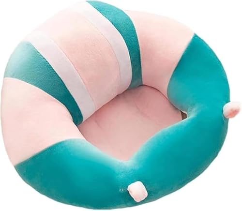 AZIEBAY ベビーソファ、お座りトレーニング、ぬいぐるみ、ふわふわコットン枕、ネックピロー、ローチェア、安全、実用的、多機能、ポータブル