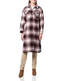 Levi's Women's Zoe Relaxed Wool Plaid Shirt Jacket, Port Combo Long, X-Small