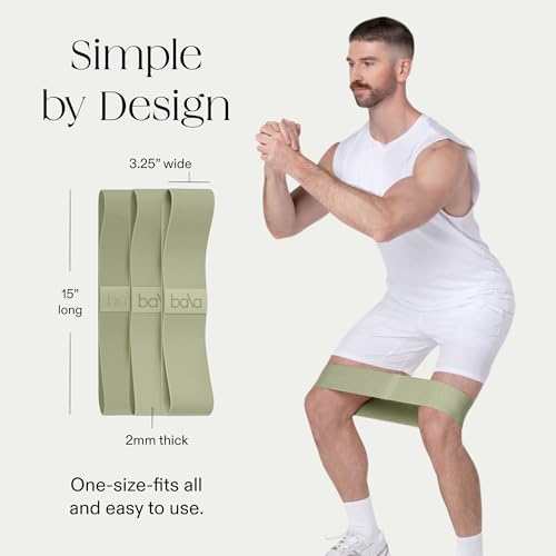 Image of Bala Bands Resistance Bands, Non-Slip Fabric Exercise Bands | Non-Slip Ankle, Legs, Glutes & Booty Bands, Women & Men - Loop Workout Bands for Yoga, Pilates & Strength Training