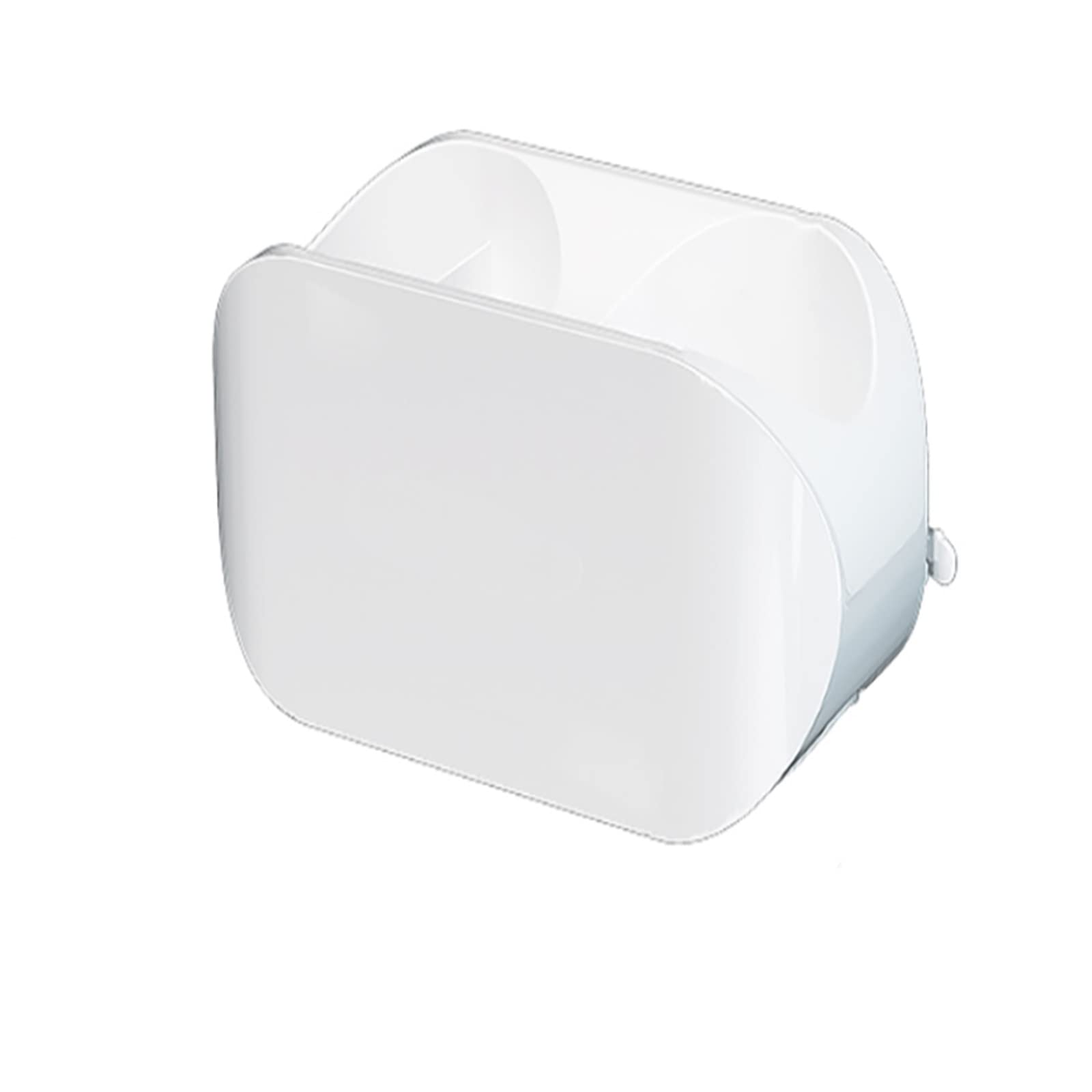 TLMDXTEU Hair Dryer Holder Wall Mounted Wall Hanging Hair Dryer Bracket Bathroom Shelf Free Punch for Dressing Table Bathroom(White)