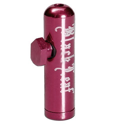 Schnupf Dosierer aus Leichtmetall, eloxiert, PINK Länge 50mm,Aluminium
