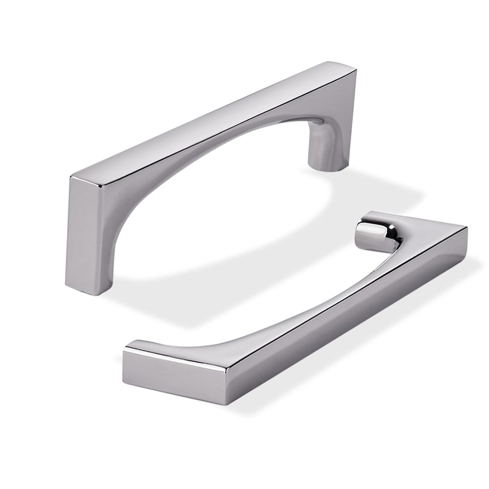 Khtumeware - 80347 Polished Chrome Cabinet Pulls CTC 4 in (102 mm)