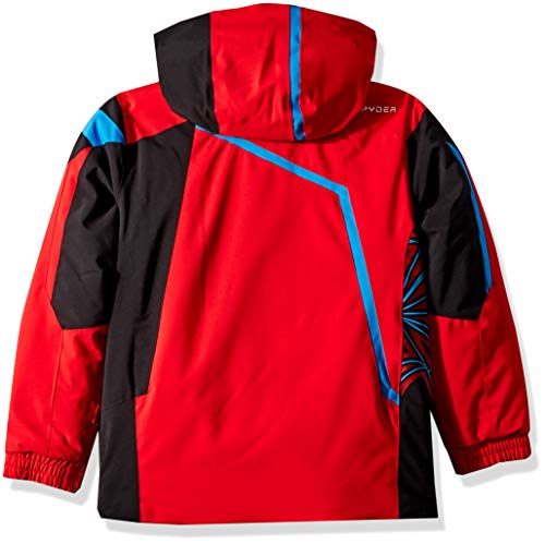 Spyder Boys' Mini Challenger Ski Jacket, Red/Black/French Blue, Size 2 #TOP1