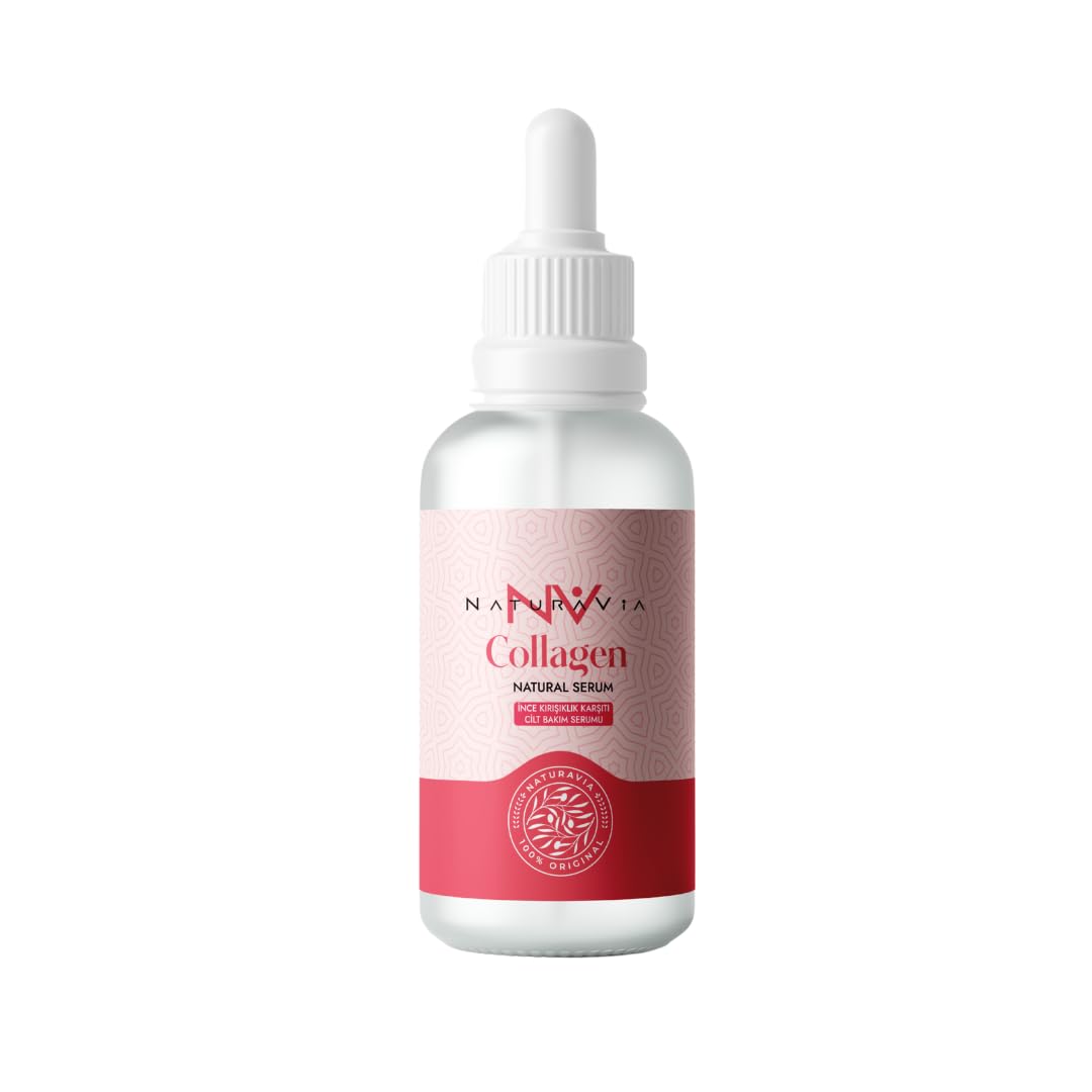 NATURAVIA COSMETICSCollagen Serum - Pore Tightening Skin Care Serum for Fine Expression Lines and Wrinkles
