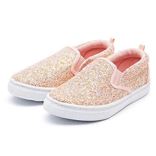 Image of K KomForme Boys & Girls Slip on Shoes, Toddler Canvas Walking Shoes | Lightweight, Comfortable