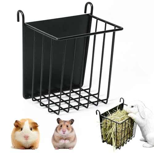 Rabbit Hay Feeder Guinea Pig Hay Feeder metal hanging rack holder for for Guinea Pig Ferret Chinchilla Bunny Hay storage for rabbits and guinea pigs