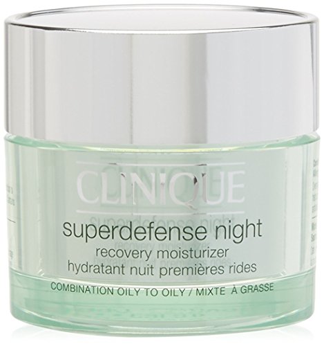 Clinique Superdefense Night Recovery Moisturizer for Combination to Oily Skin, 1.7 Ounce