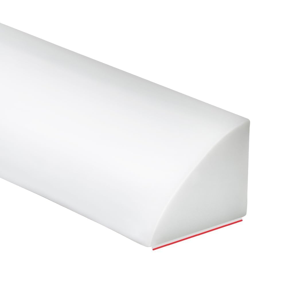 Duzzy 98 Inch Corner Water Strip Dam, Water-Blocking Self-Adhesive Baffle for Suitable for The Gap Between the Shower Kitchen Countertop Sink and Cooktop