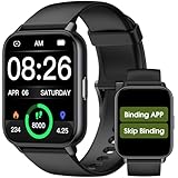 Smart Watch per uomo e donna, 1,91 '' grande carattere senza app/telefono richiesto, fitness tracker con contapassi, chiamata Bluetooth (rispondere/effettuare chiamate), cardiofrequenzimetro nel