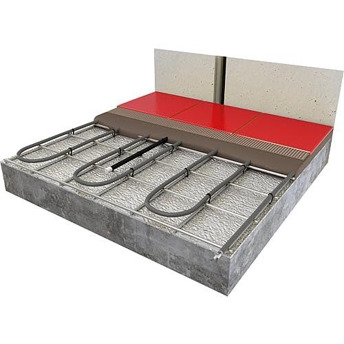 Cable pour chauffage au sol pour béton et chape - 1700 W/Longueur : 100 m, Sans