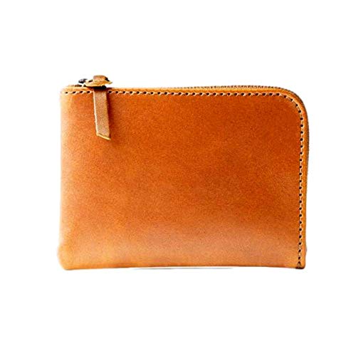 Tanner Goods | Universal Zip Wallet Two Card Slots, and a Single Split Bill Pocket All Made Secure By a Riri Zipper In Antique Brass | Saddle Tan