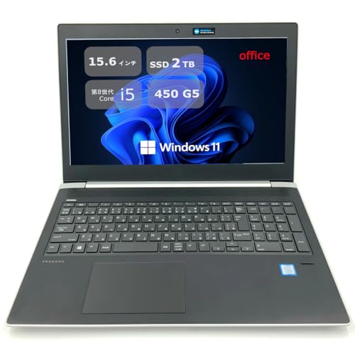 450G5 15.6^tHD (1920×1080) - 8 Core i5- 32GB - SSD 2TB - webJ-WiFi&Bluetooth - USB Type-C - Win11 - MS Office 2019 (