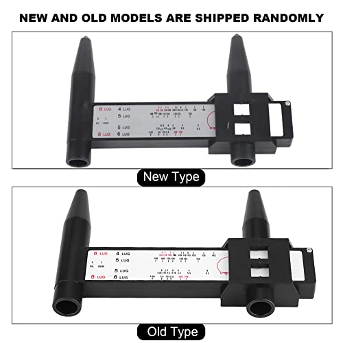 Image of Bolt Pattern Gauge, Plastic Car Wheel Rim Bolt Pattern Sliding Measuring Gauge Tool PCD Ruler 4 5 6 8 Lug